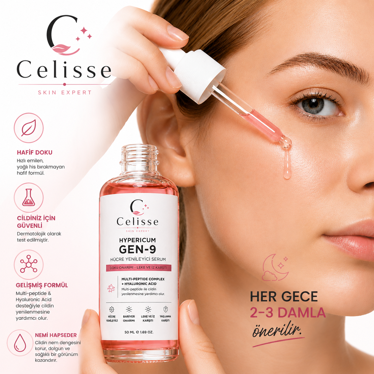 Celisse Hypericum GEN-9  Cilt Yenilenme Destek Serumu
